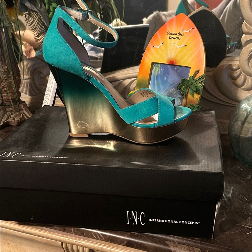 INC  Wedge Sandals